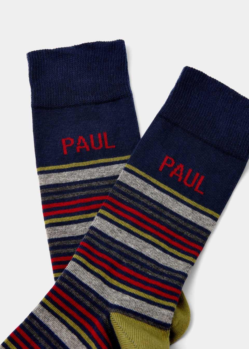 Multicoloured Paul Name Socks
