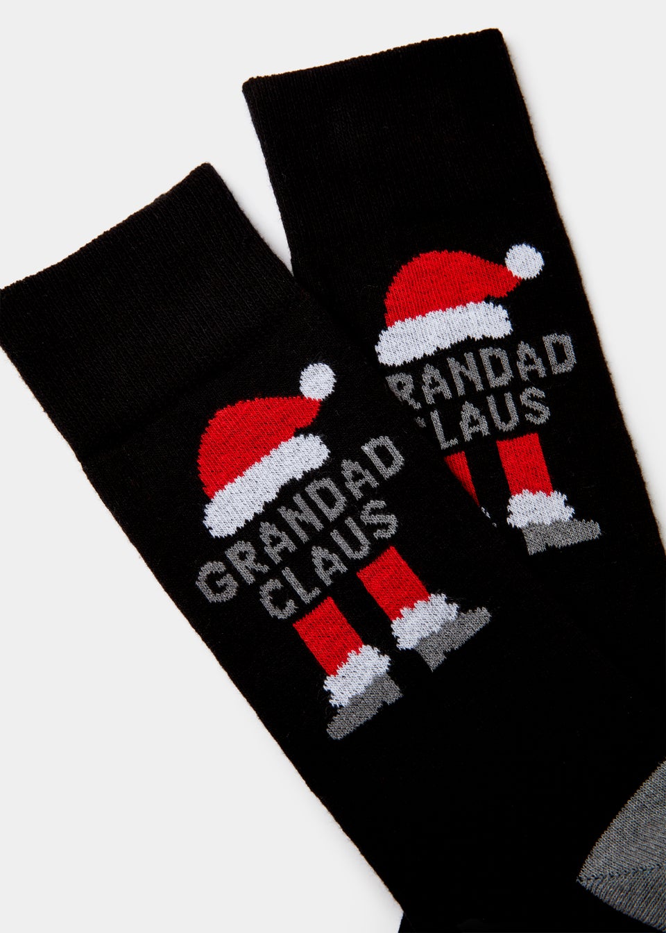 Black Grandad Claus Christmas Socks