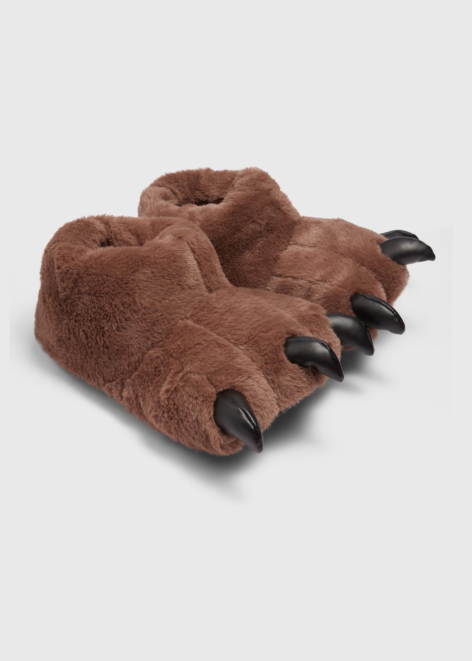 Brown Monster Claw Slippers