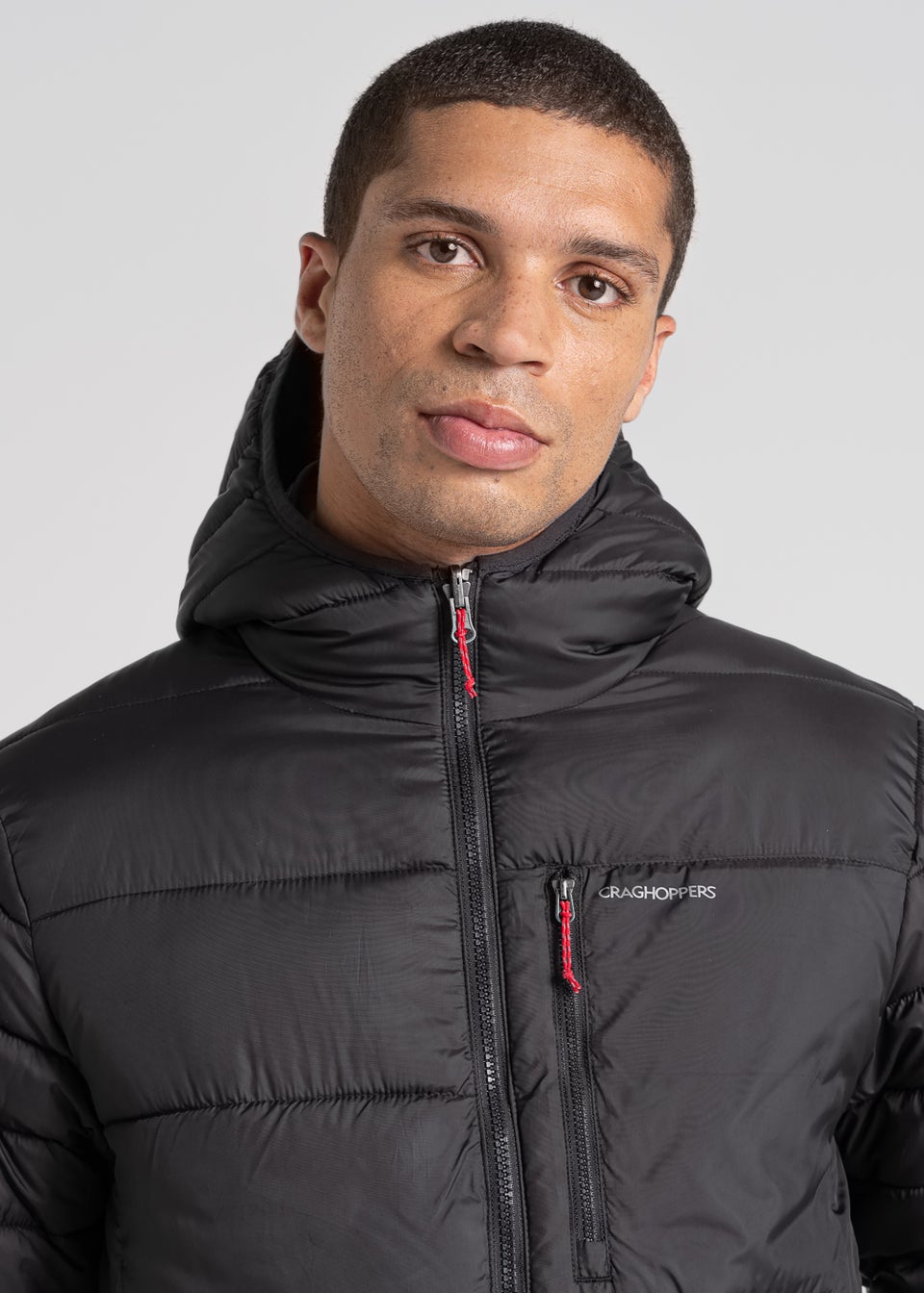 Craghoppers Black Compresslite Hooded Jacket