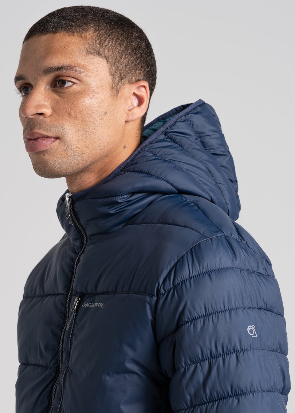 Craghoppers Navy Compresslite Hooded Jacket