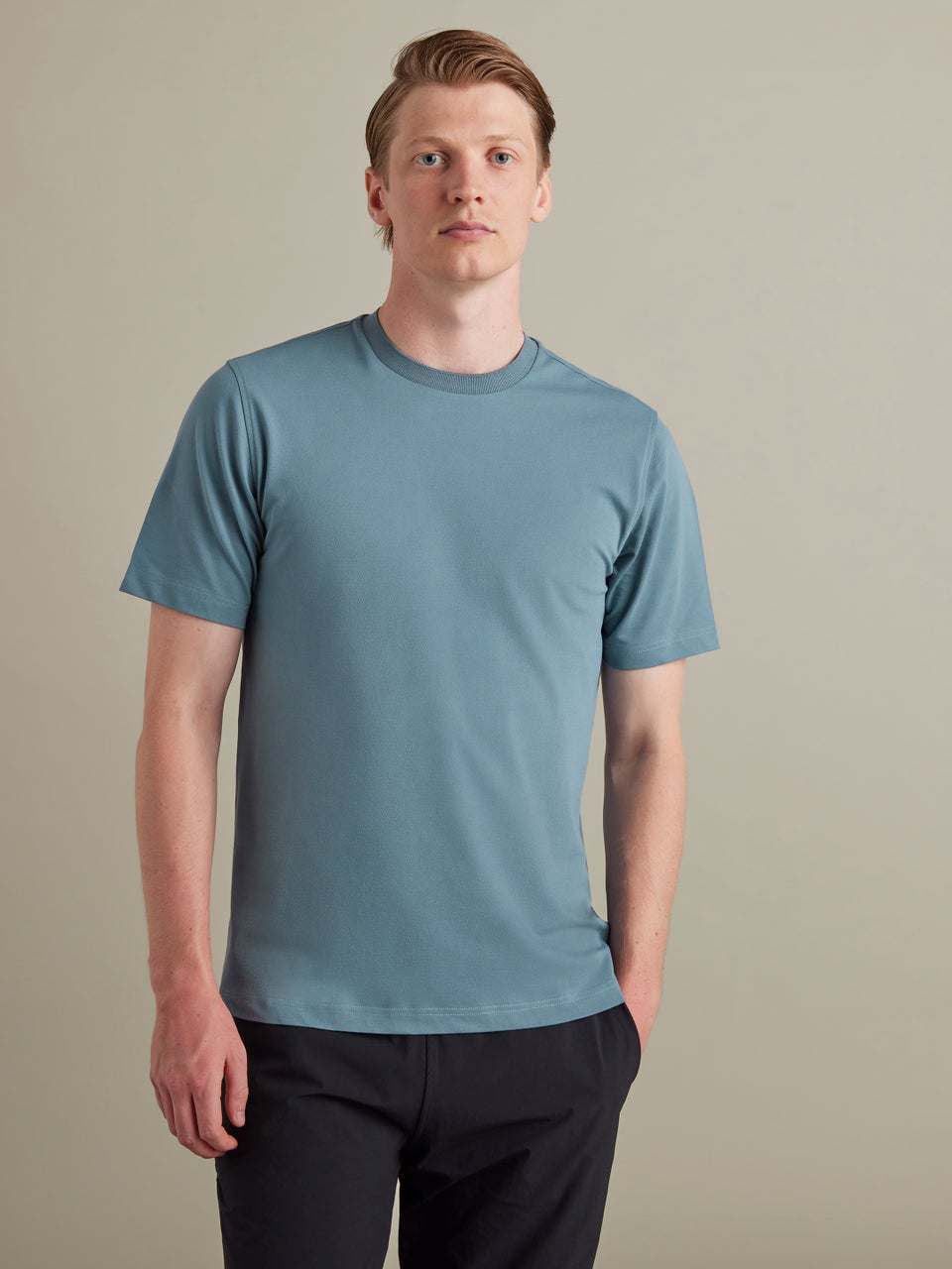 In Motion performance pique t-shirt T-shirt Blue