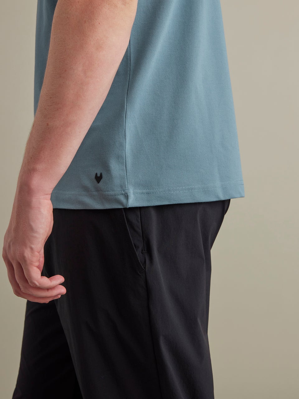 In Motion performance pique t-shirt T-shirt Blue