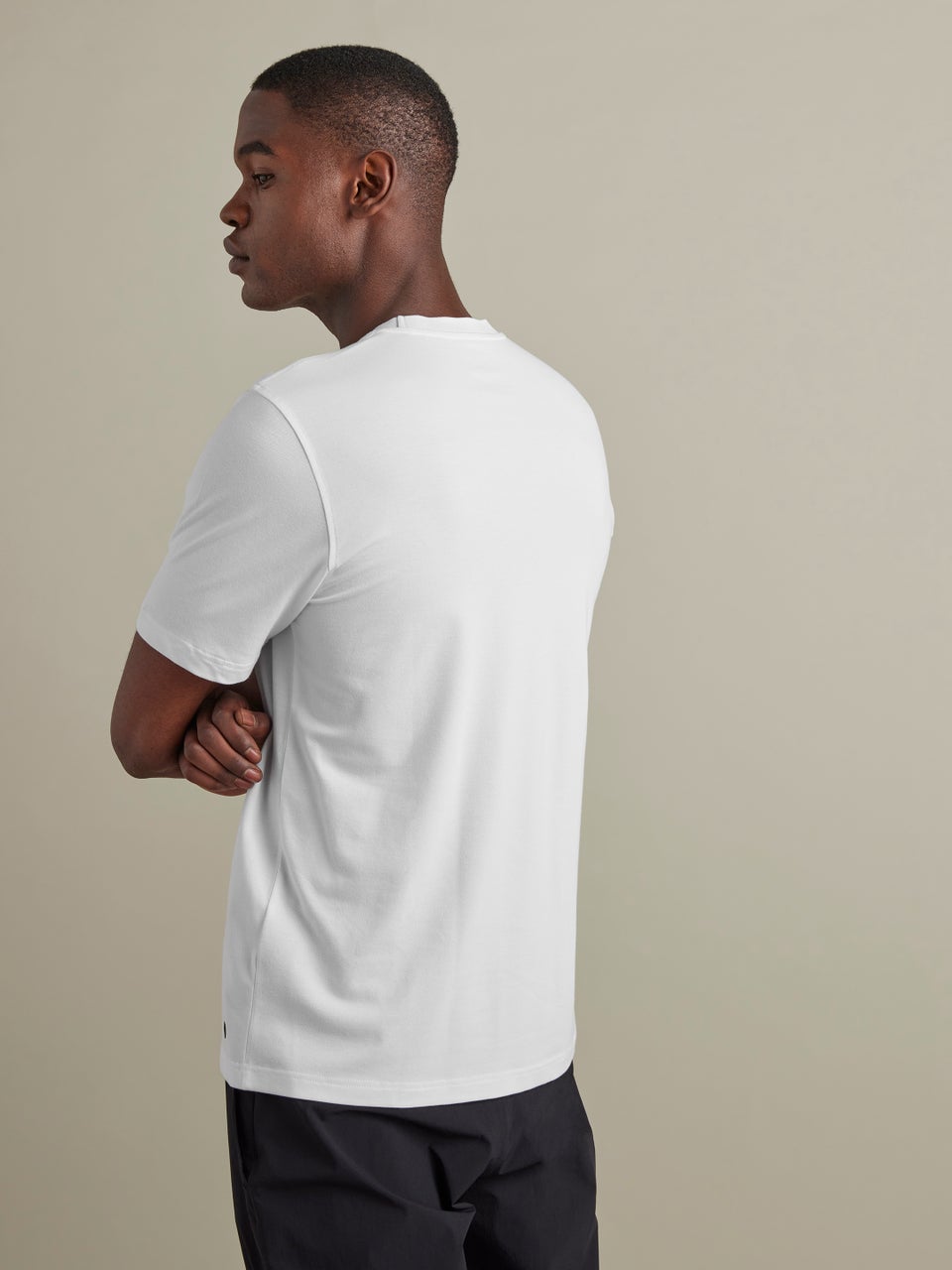 In Motion performance pique t-shirt T-shirt White