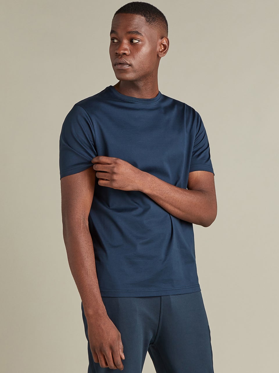 In Motion performance pique t-shirt T-shirt Navy