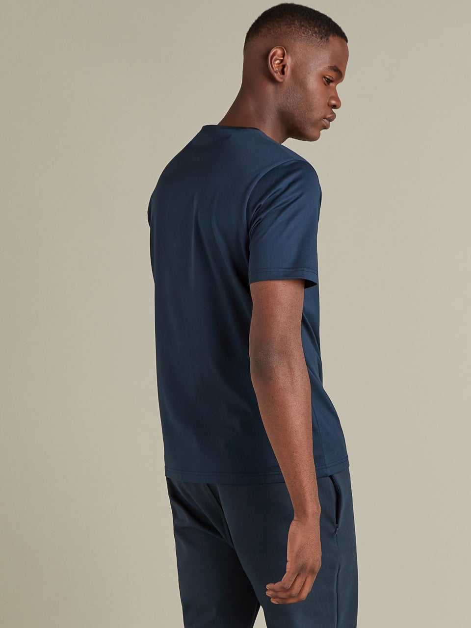 In Motion performance pique t-shirt T-shirt Navy