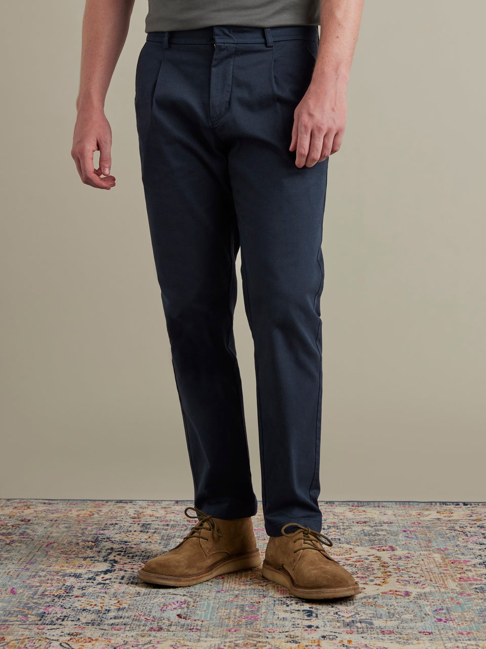 1755 Textured Chino Navy