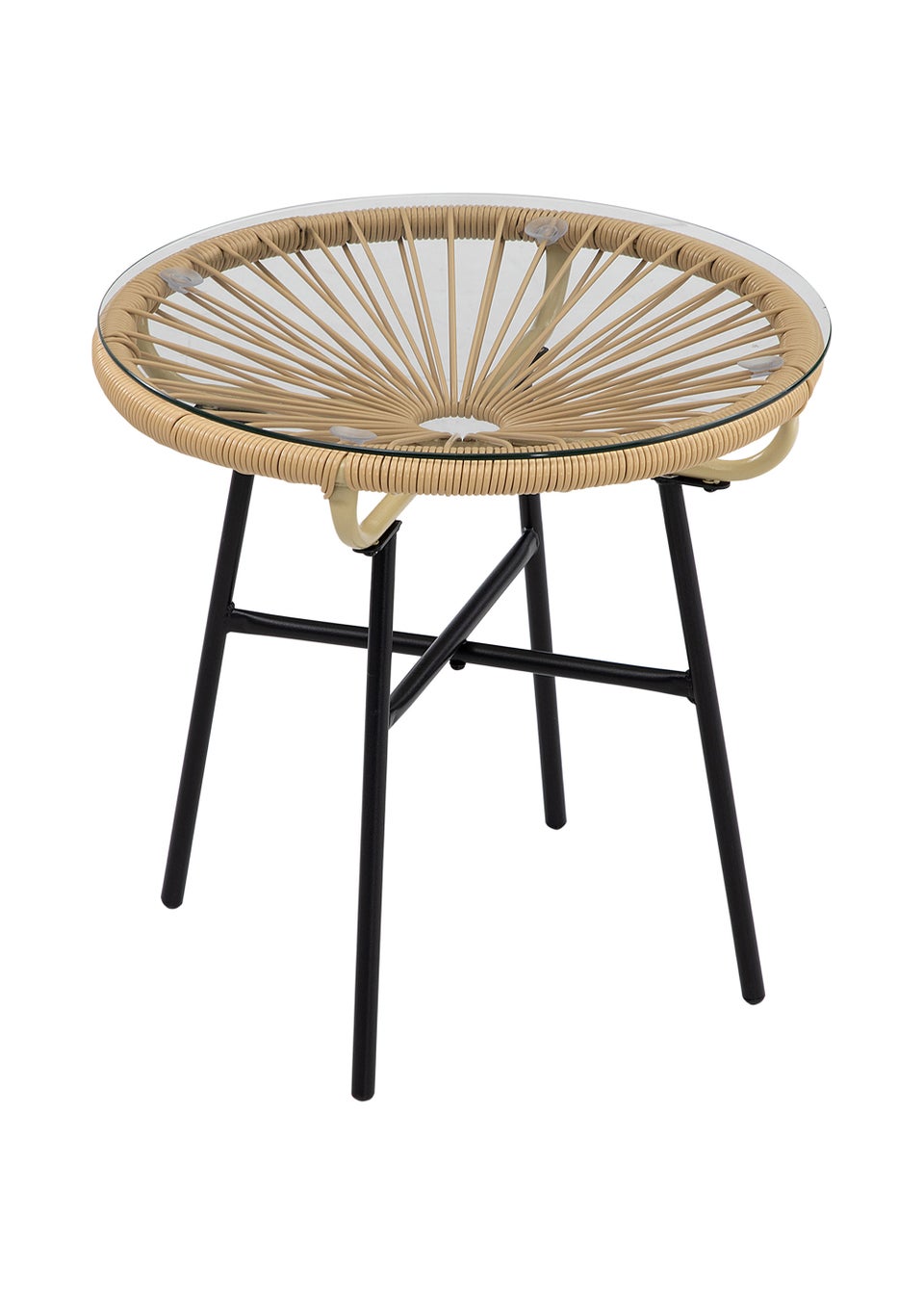 Outsunny Rattan Side Table