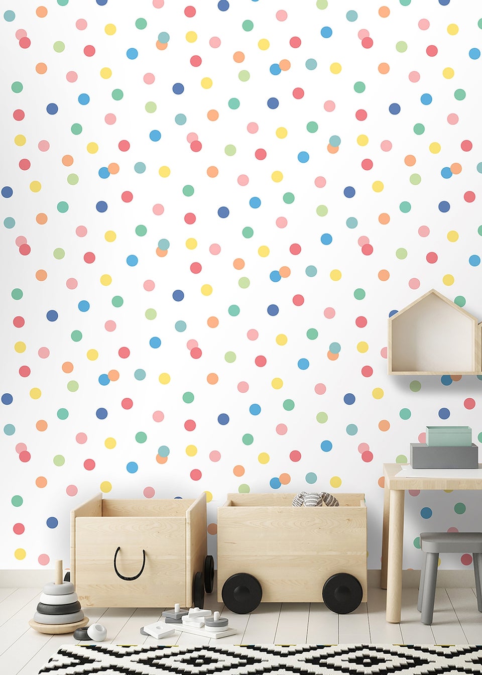 Muriva Dotty Wallpaper