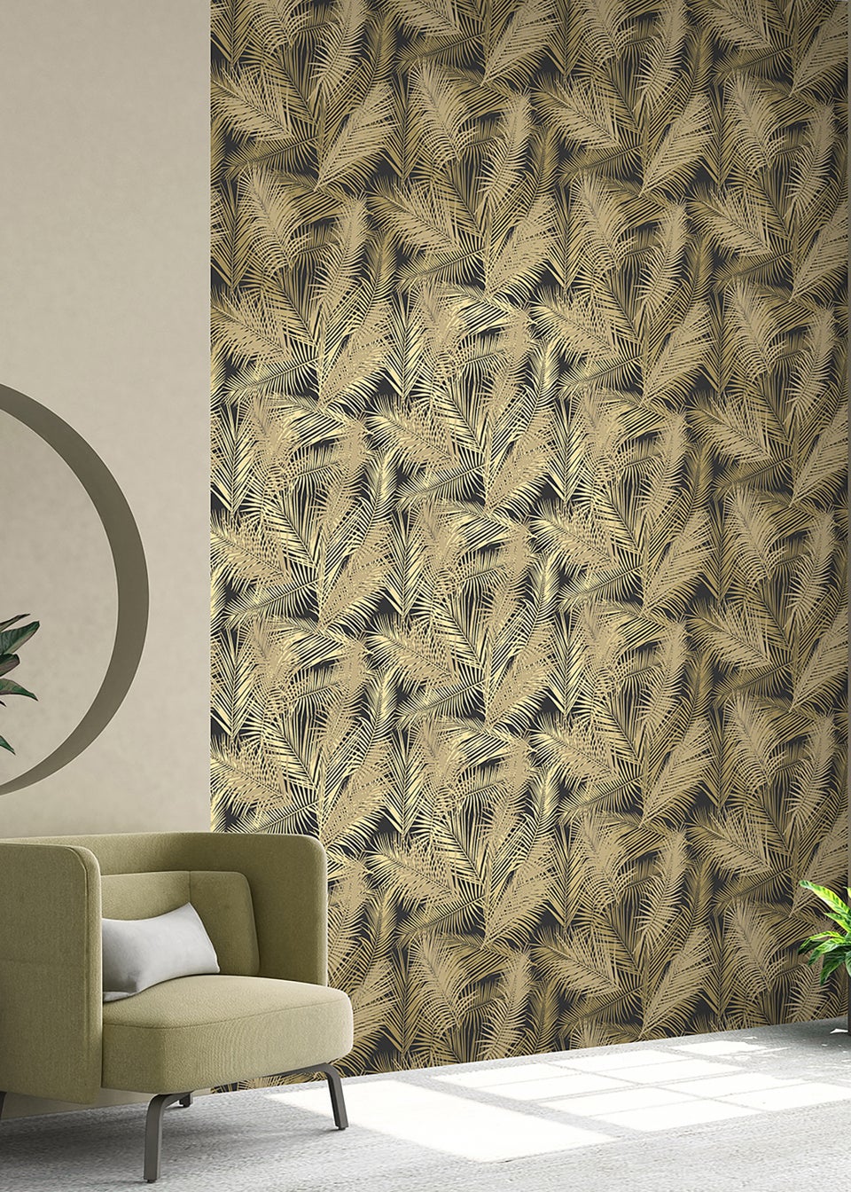 Muriva Ilana Leaf Wallpaper