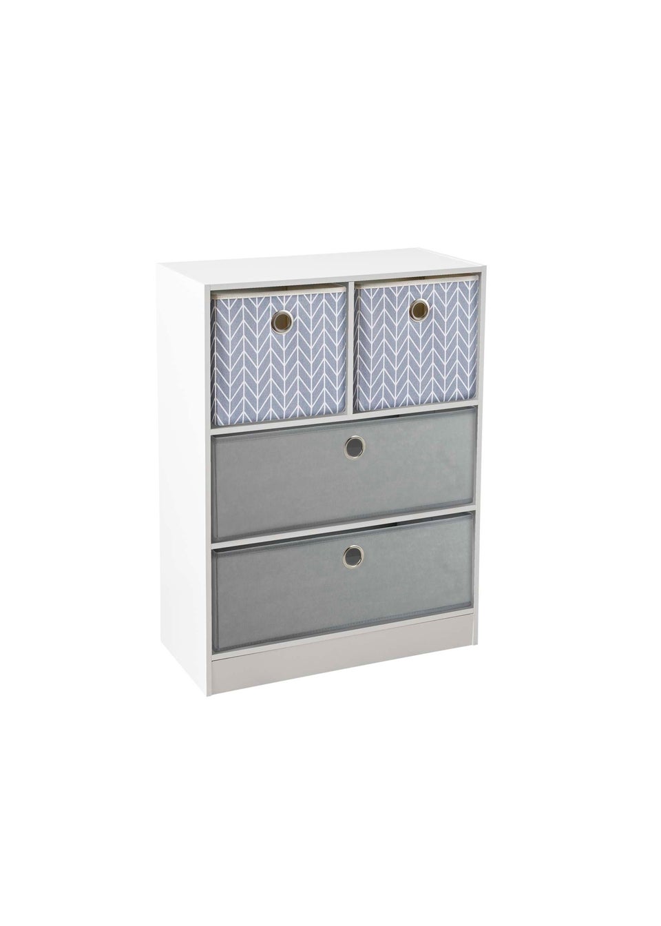 Lloyd Pascal Jazz Chevron 2+2 Storage Unit (83cm x 63cm x 30cm)