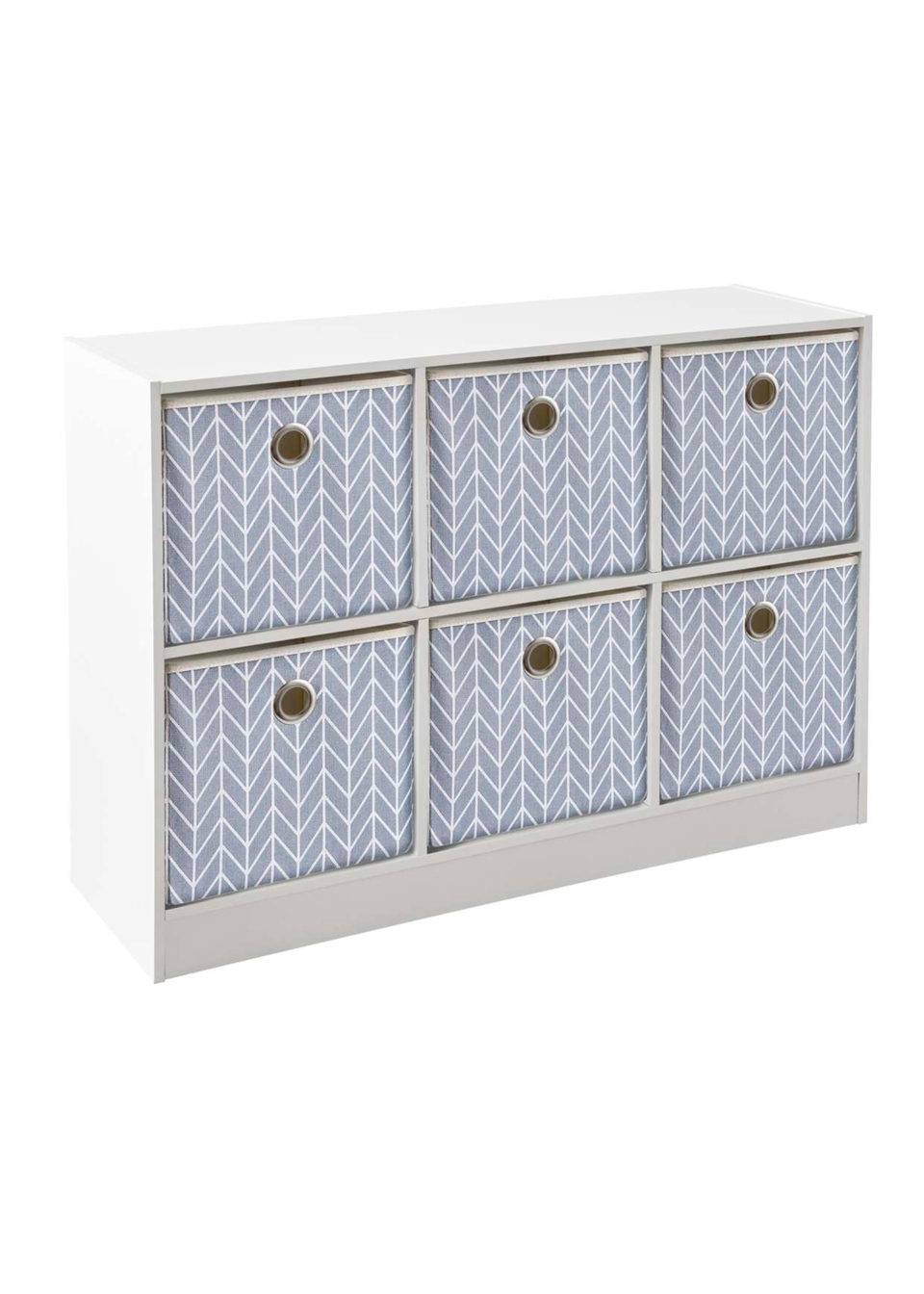 Lloyd Pascal Jazz Chevron 6 Cube Storage Unit (65cm x 95cm x 30cm)