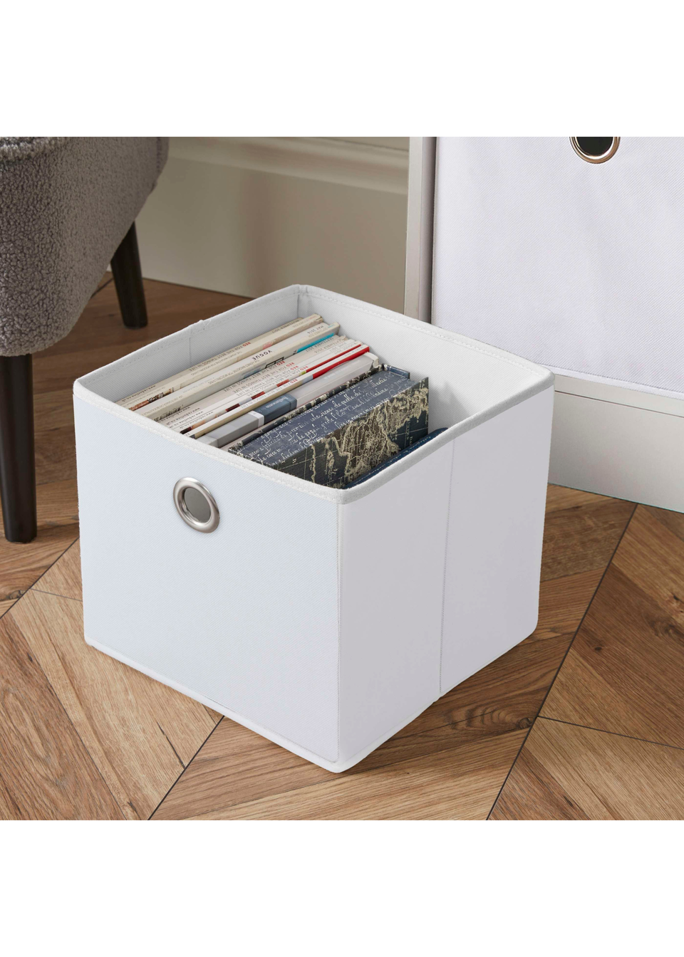 Lloyd Pascal Jazz 6 Cube Storage Unit White (65cm x 95cm x 30cm)