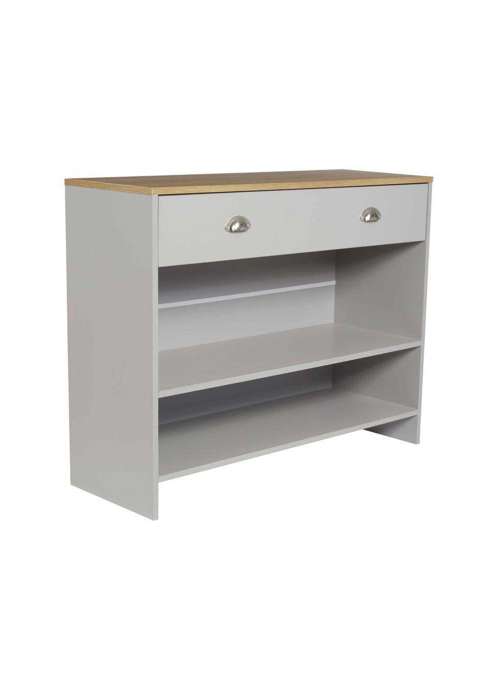 Lloyd Pascal Linwood Console with 2 shelves Grey