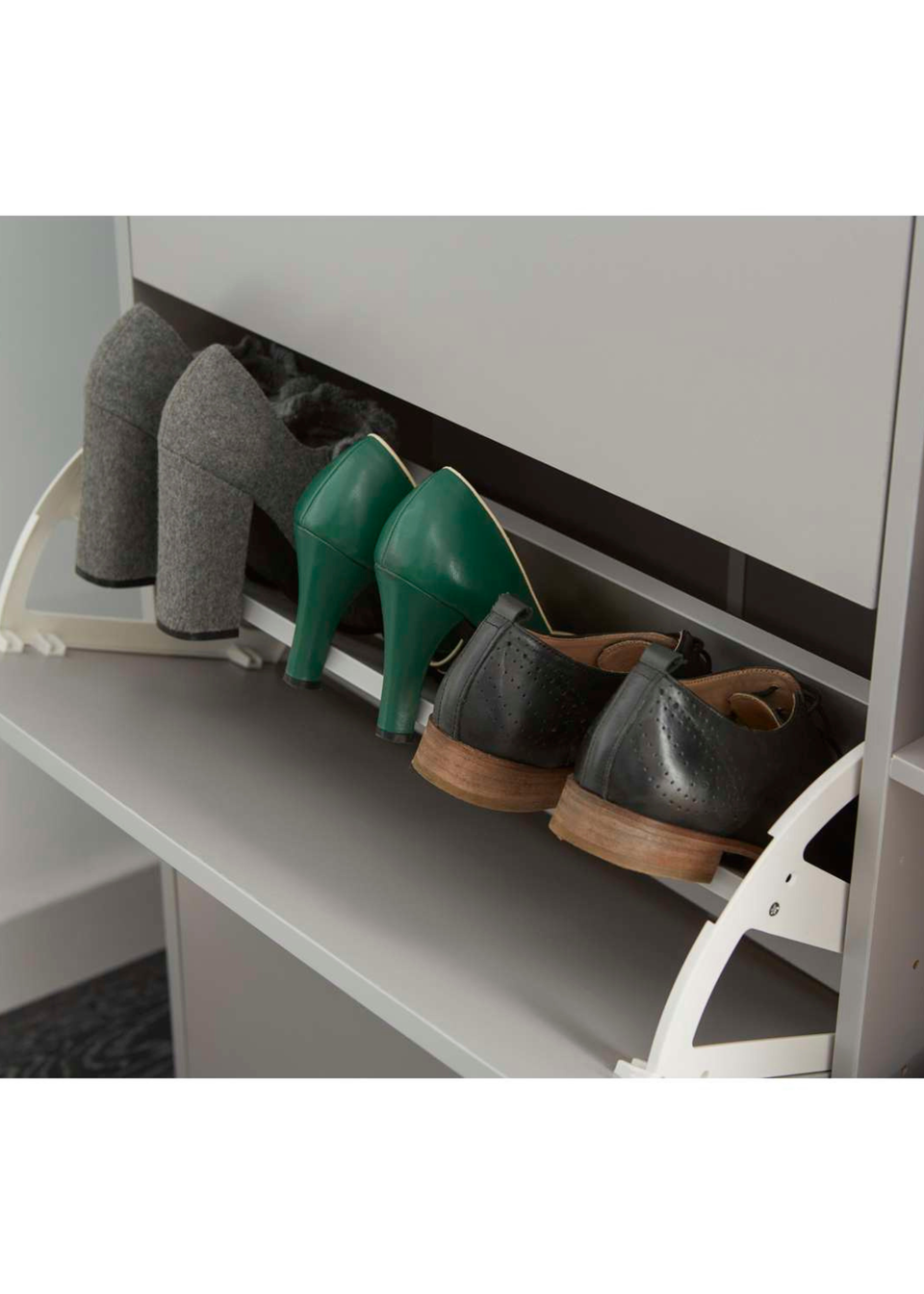 Lloyd Pascal Linwood Shoe Cabinet Grey