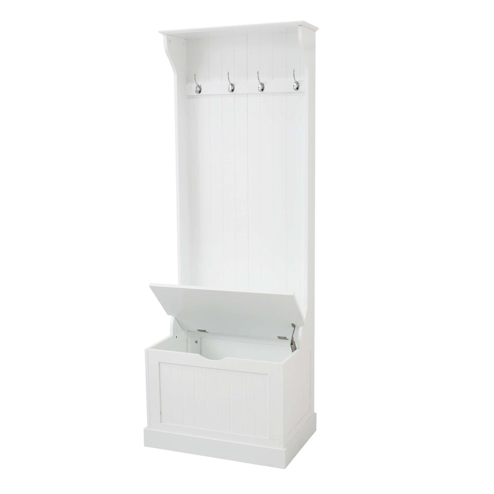 Lloyd Pascal Grasmere Tall Hallway Unit with Storage White