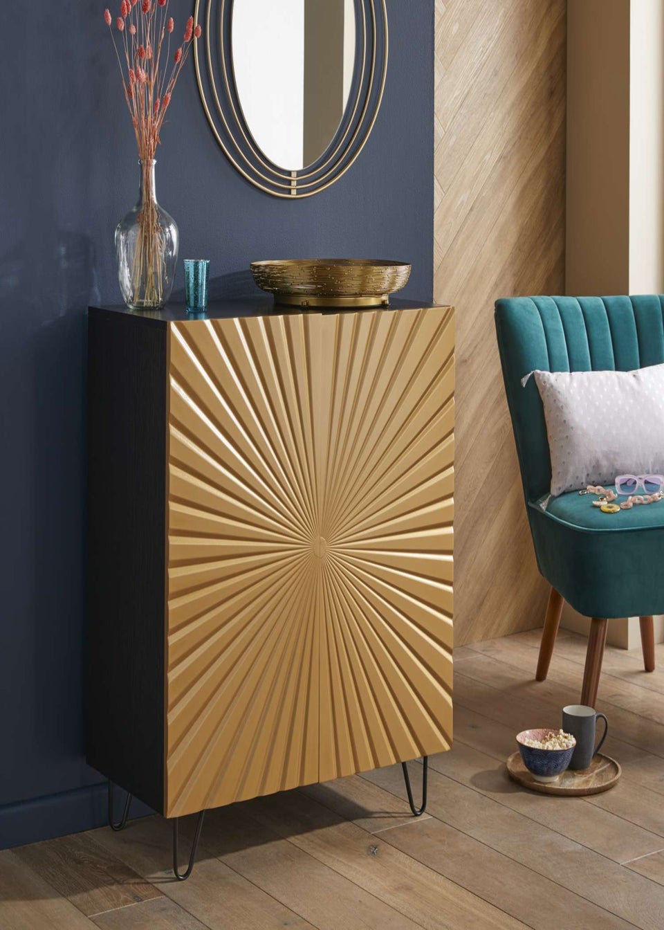Lloyd Pascal Lustre Cabinet with 2 Doors