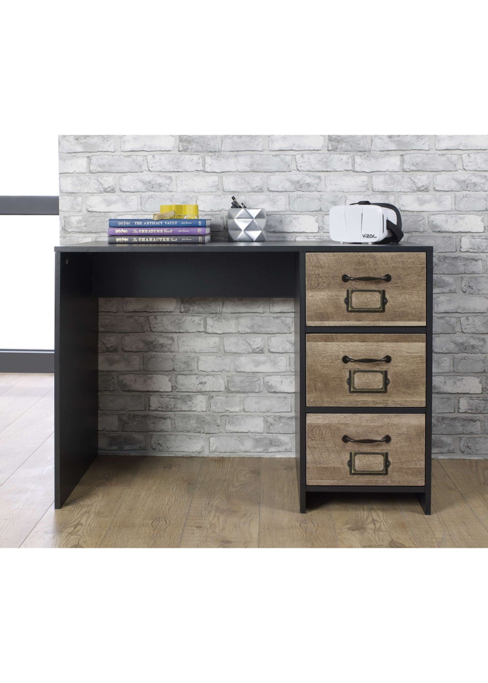 Lloyd Pascal Carno 3 Drawer Desk (72cm x 100 x 49cm)
