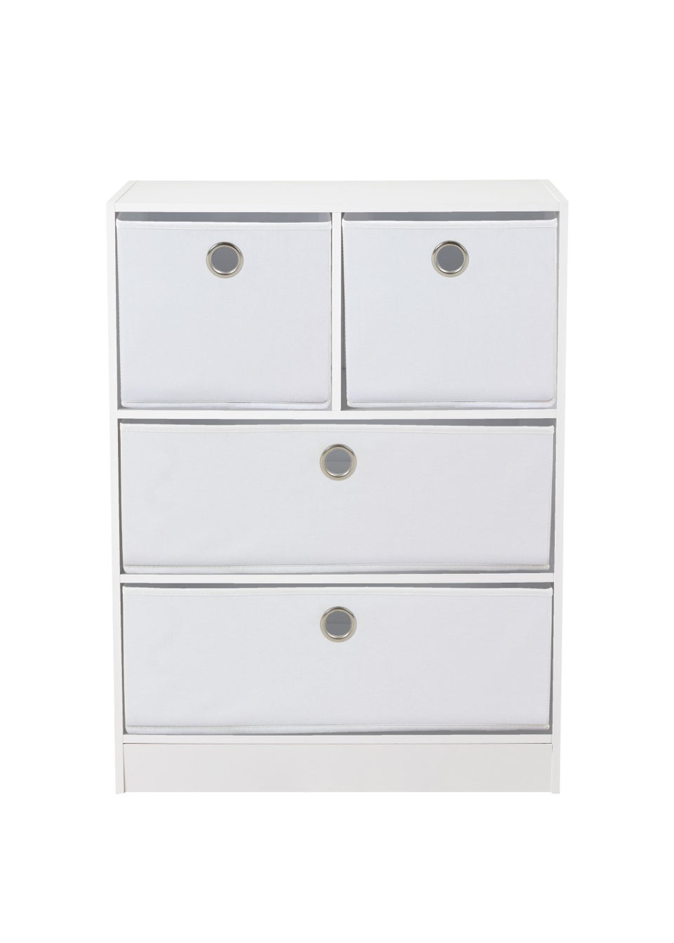 Lloyd Pascal Jazz 2+2 Storage Unit White (83cm x 63cm x 30cm)