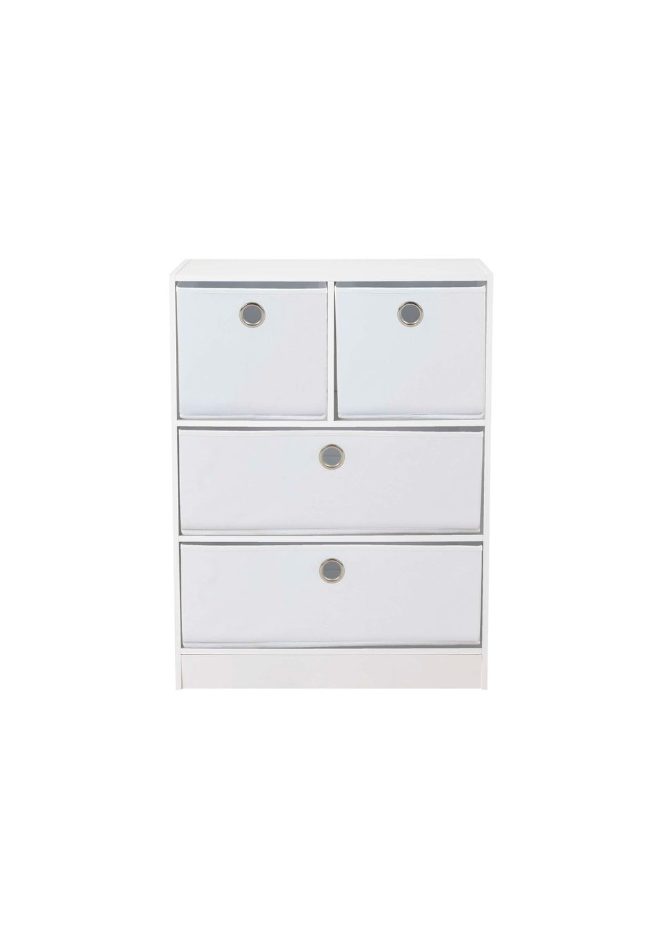 Lloyd Pascal Jazz 2+2 Storage Unit White (83cm x 63cm x 30cm)