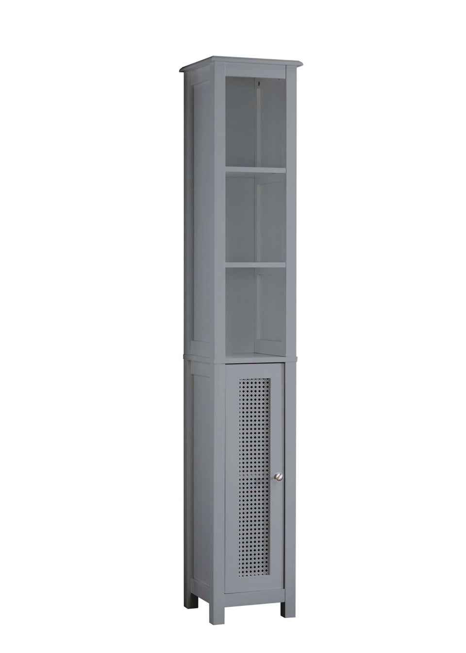 Lloyd Pascal Raffia Tallboy Grey