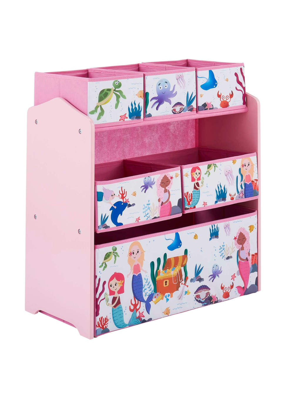 Lloyd Pascal Kids Mermaid 3 Tier Storage Organizer