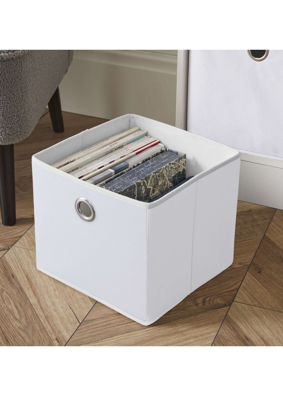Lloyd Pascal Jazz 4 Cube Storage Unit White (65cm x 63cm x 30cm)