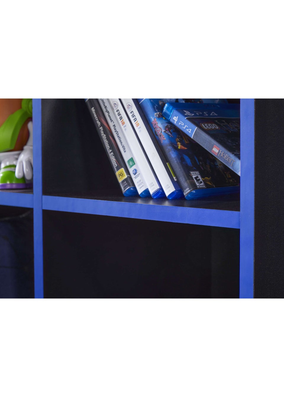 Lloyd Pascal 9 Cube Storage Unit in Black and Blue