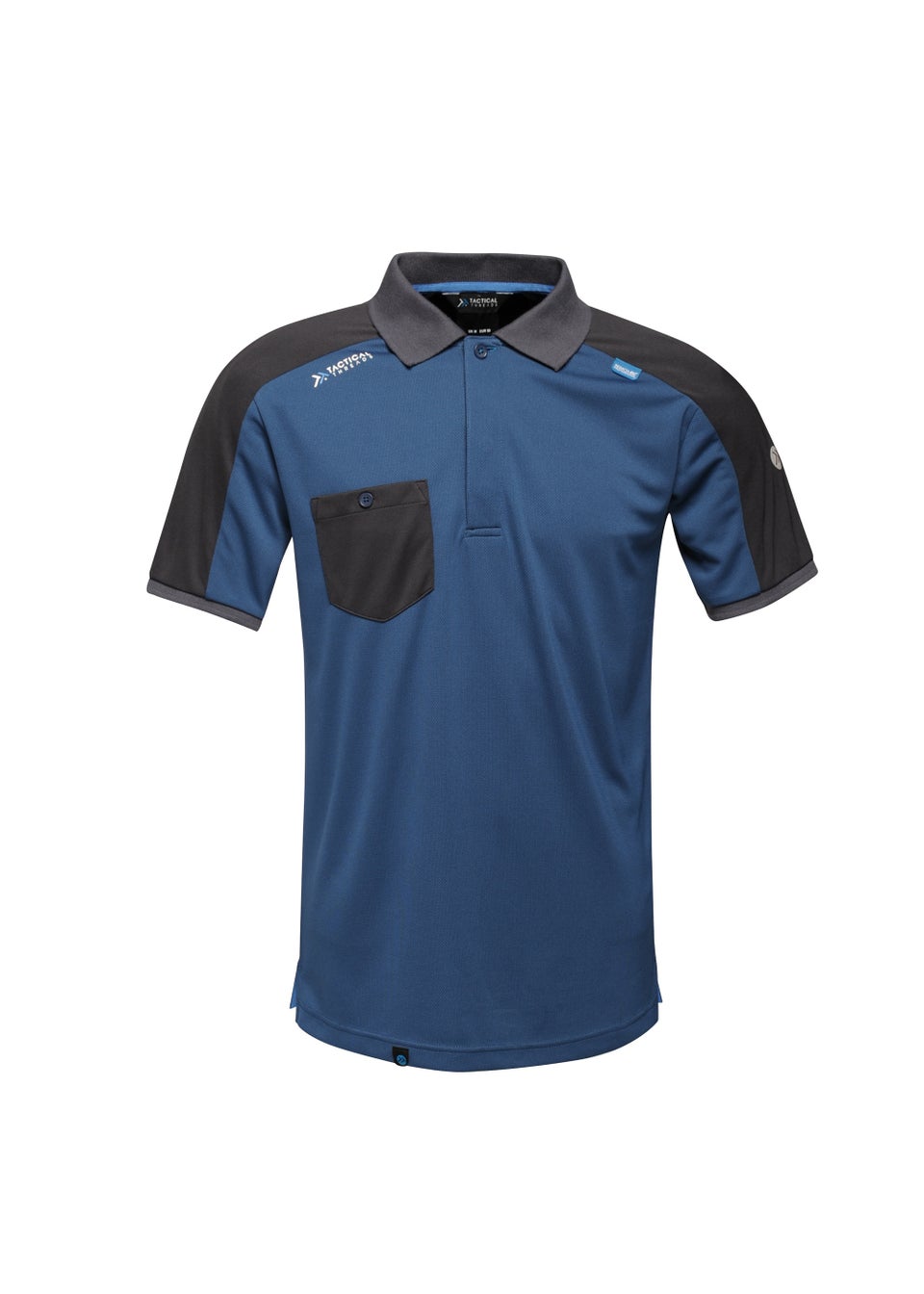 Regatta Blue Moisture Wicking Polo Shirt