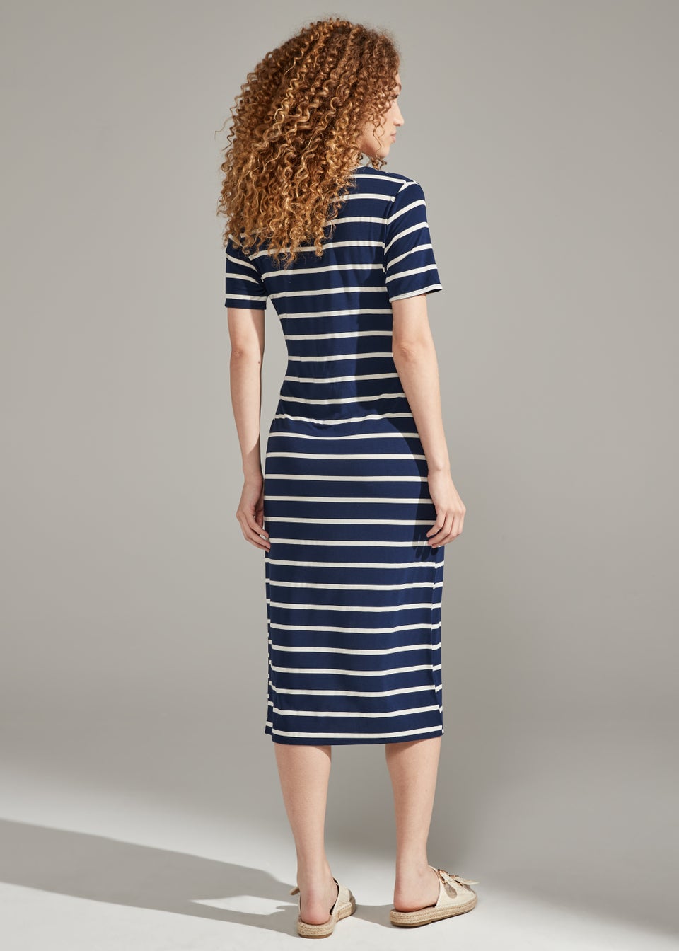 Navy Stripe T-Shirt Dress