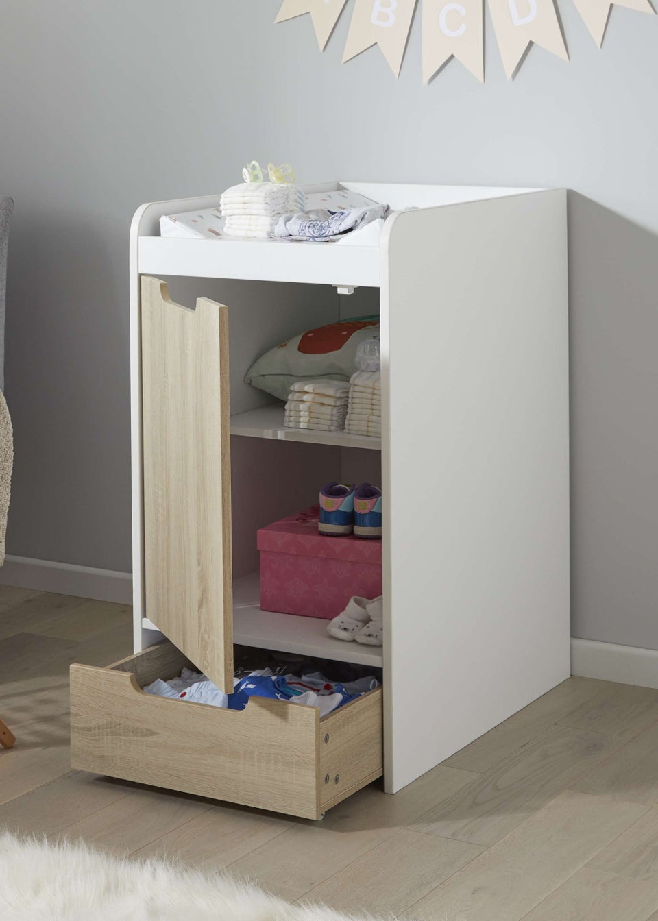 Armoire changing table hot sale