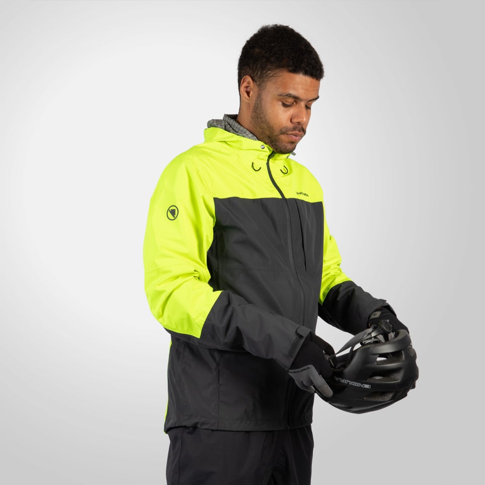 Men s Hummvee 3 In 1 Waterproof Jacket Hi Viz Yellow