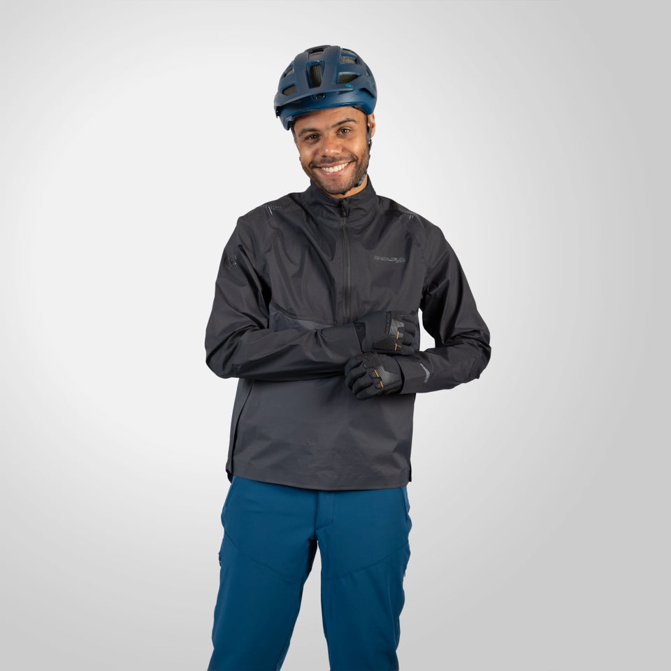 Men s MT500 Lite Pullover Waterproof Jacket Black