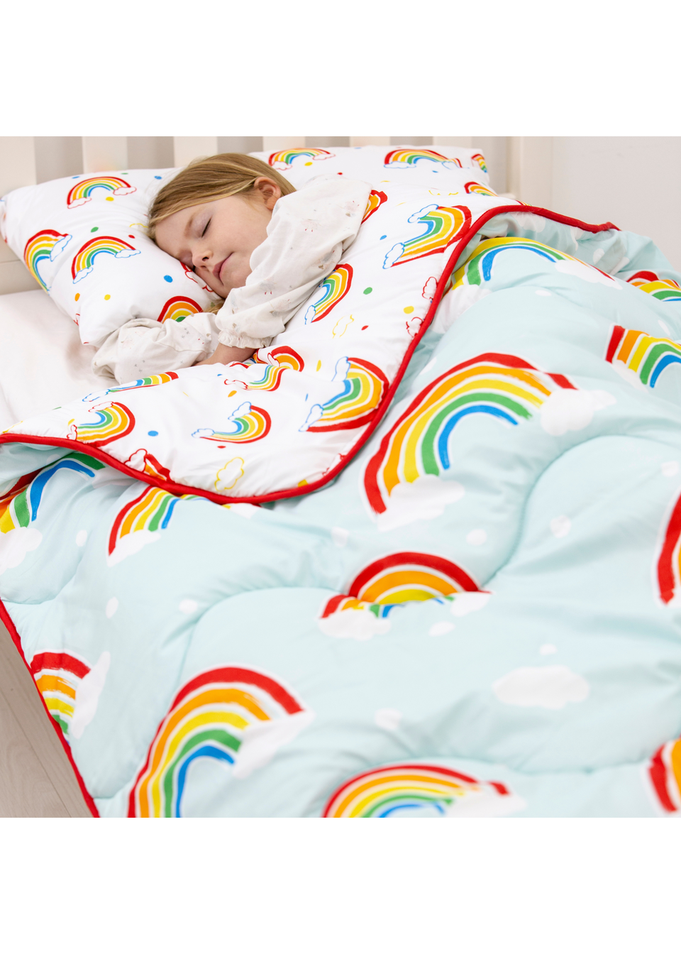 Rest Easy Sleep Better Rainbow Coverless Duvet Set (4.5 Tog)