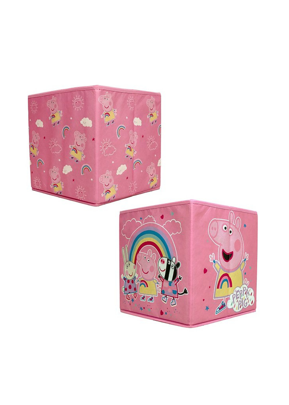 Peppa Pig Drop 2 Pack Storage Box (30cm x 30cm)