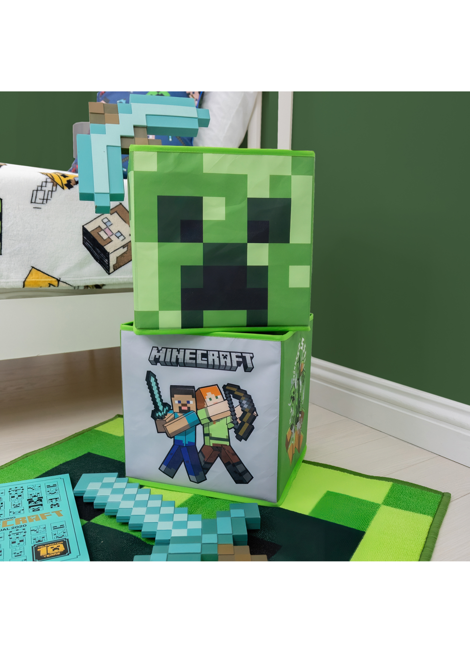 Minecraft Boombox 2 Pack Storage Box