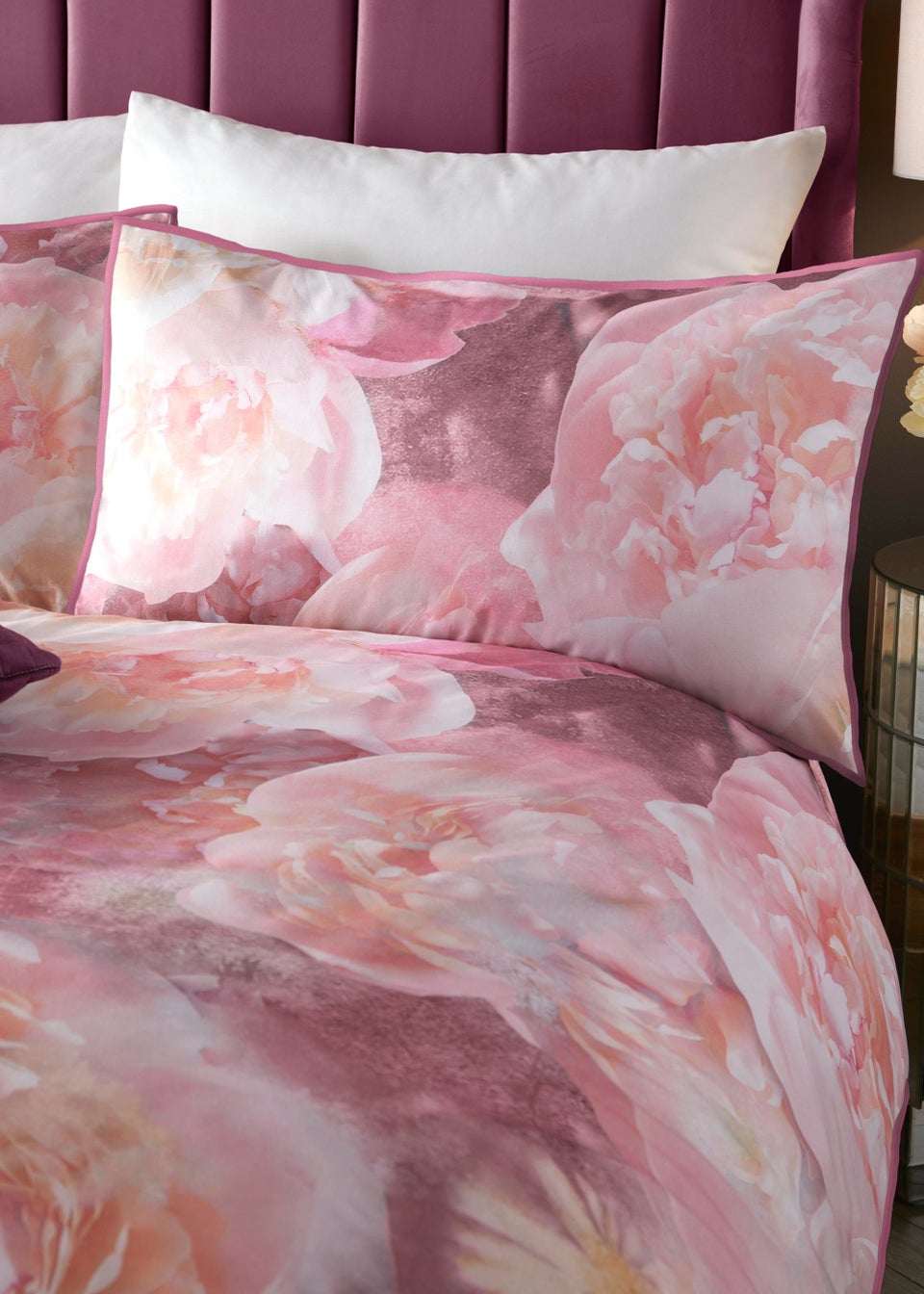 Soiree Rose Bloom Duvet Cover Set