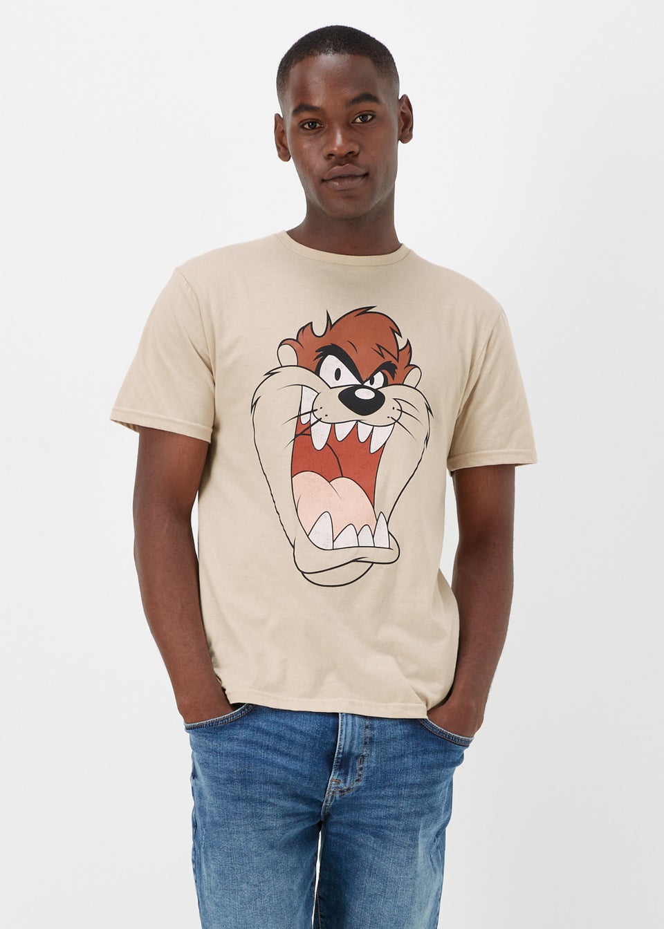 Stone Looney Tunes Print T-Shirt