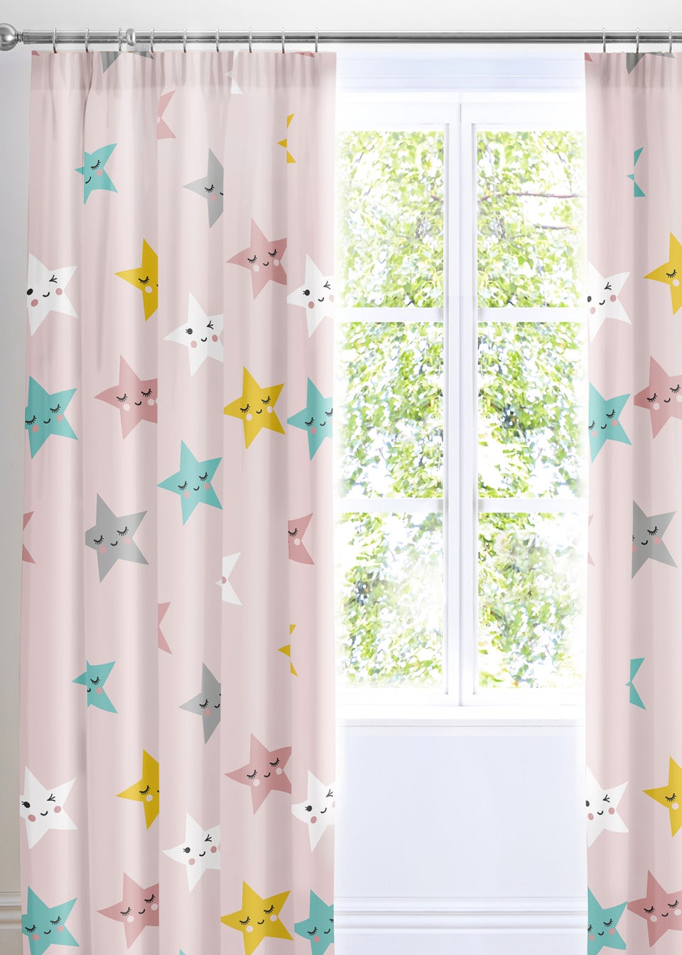 Cosatto Happy Stars Pencil Pleat Curtains