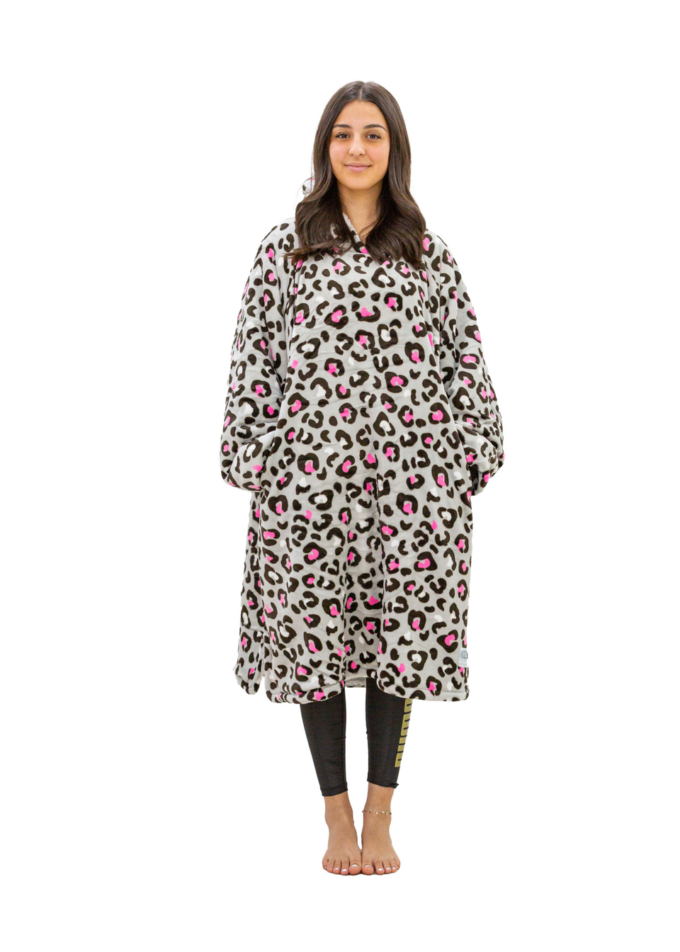 HUGZEE Neon Leopard Wearable Fleece