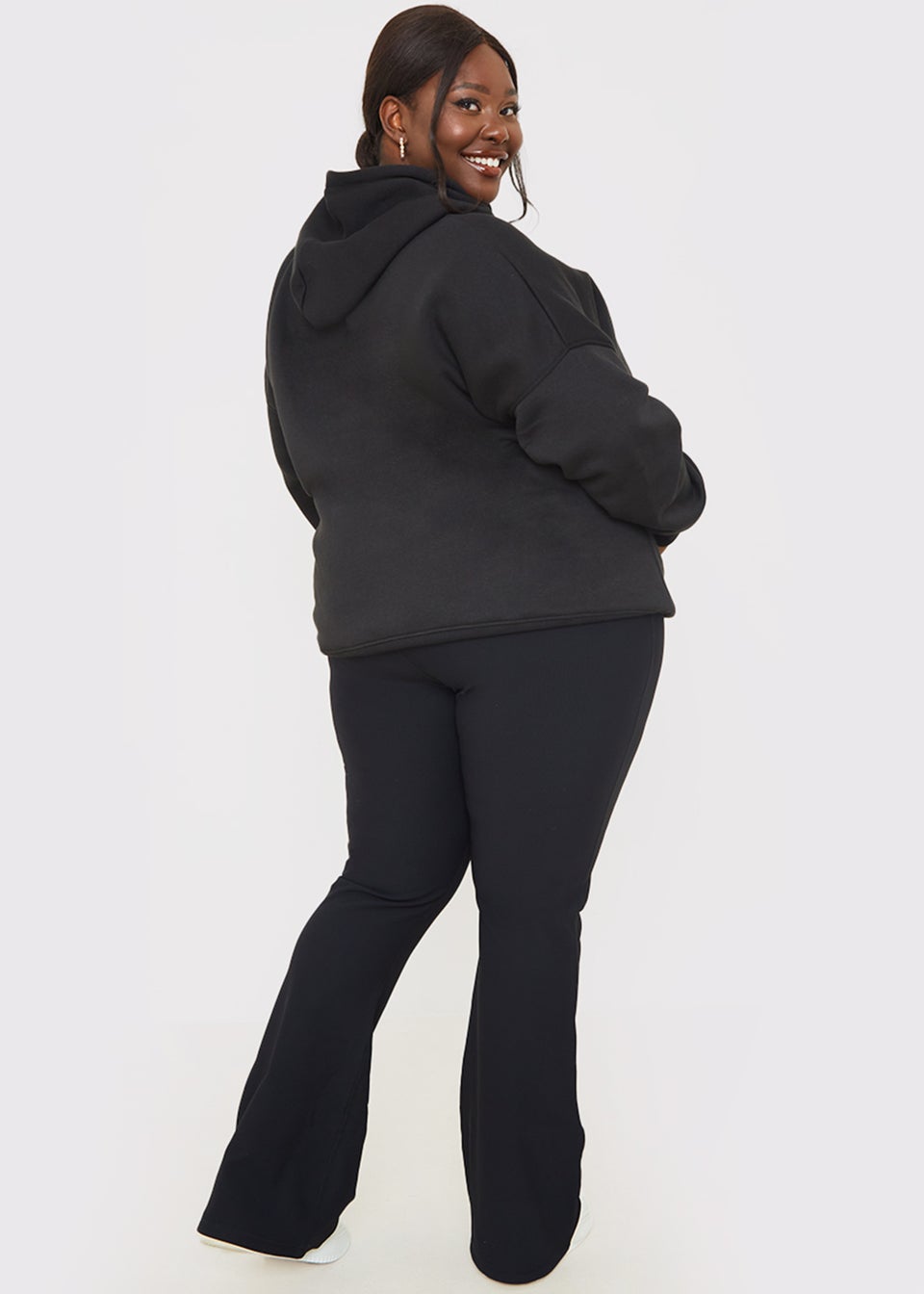 In the Style Jac Jossa Black Ribbed Trousers