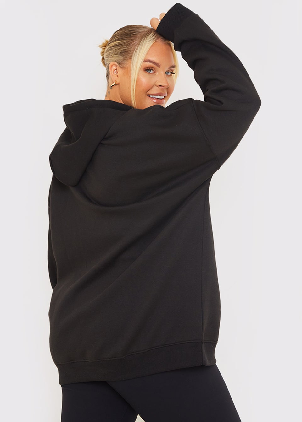 In the Style Jac Jossa Black Embroidered Hoodie