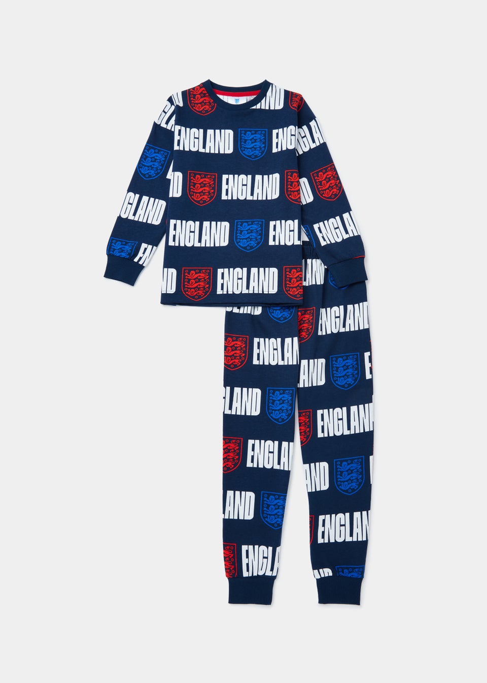 Kids Navy England Football Club Pyjama Set (4-12yrs)