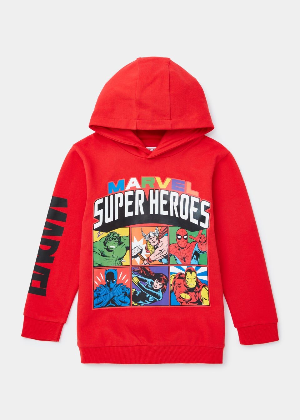 Kids Red Marvel Hero Hoodie (5-12yrs)