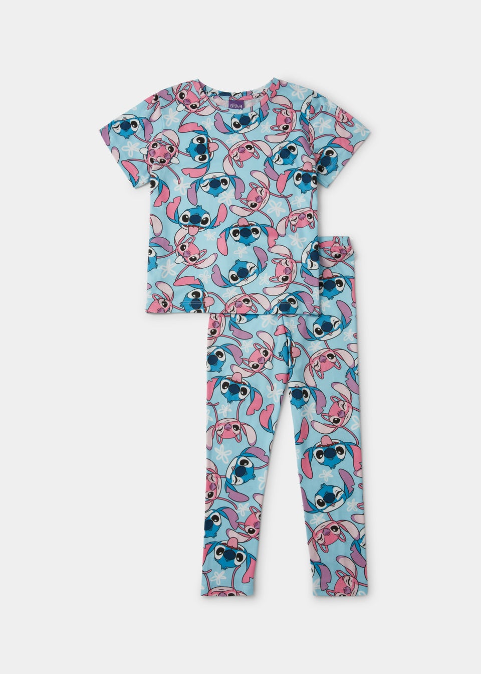 Kids Blue Disney Stitch Pyjama Set (4-13yrs)
