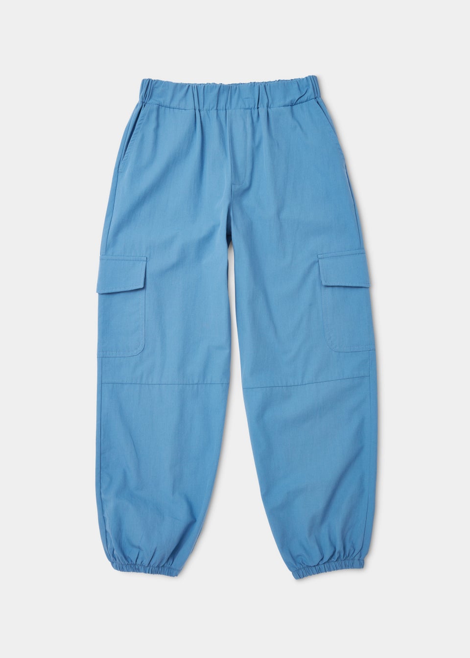 Girls Blue Parachute Trousers (4-15yrs)