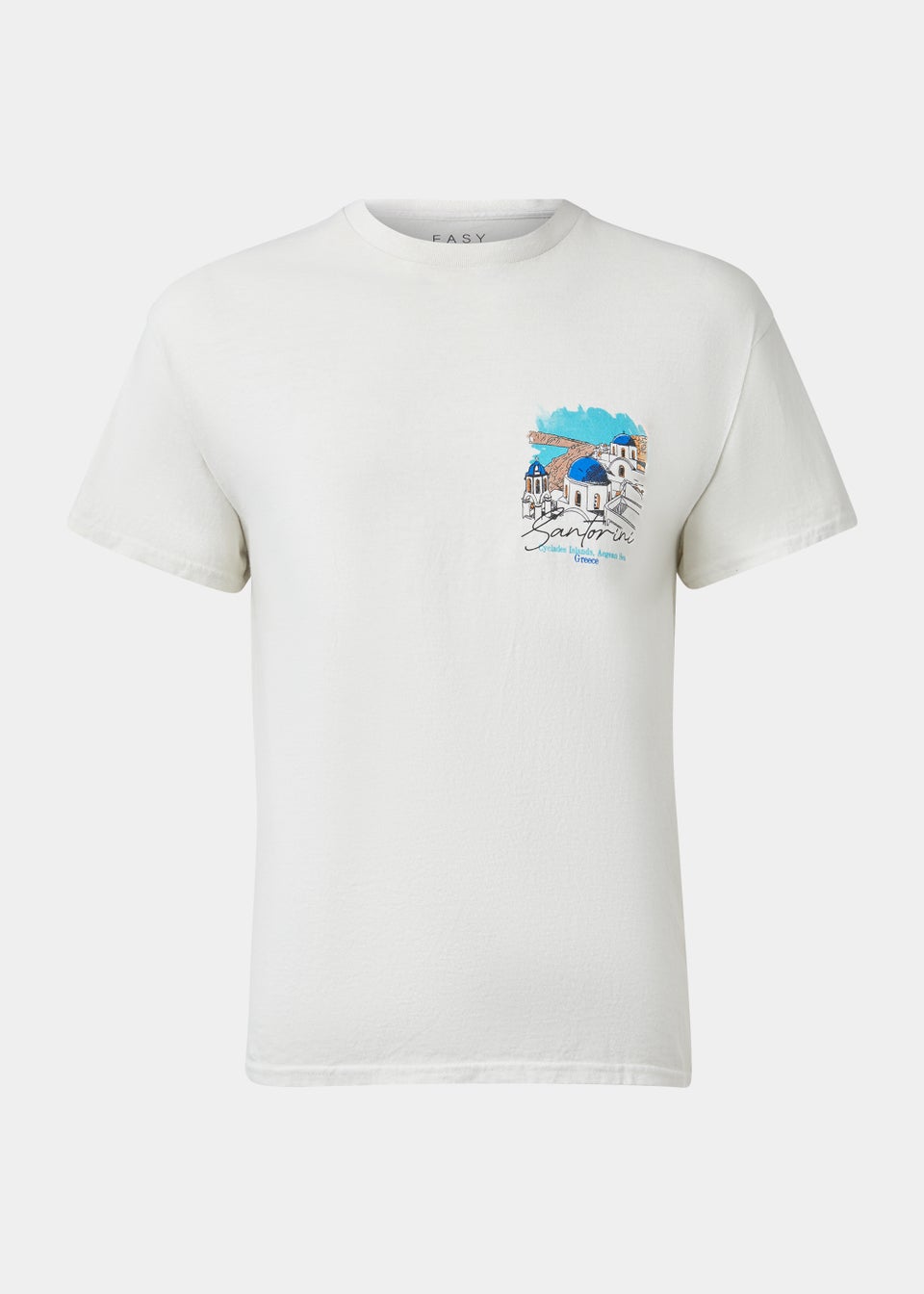 Ecru Santorini Print T-Shirt - Matalan