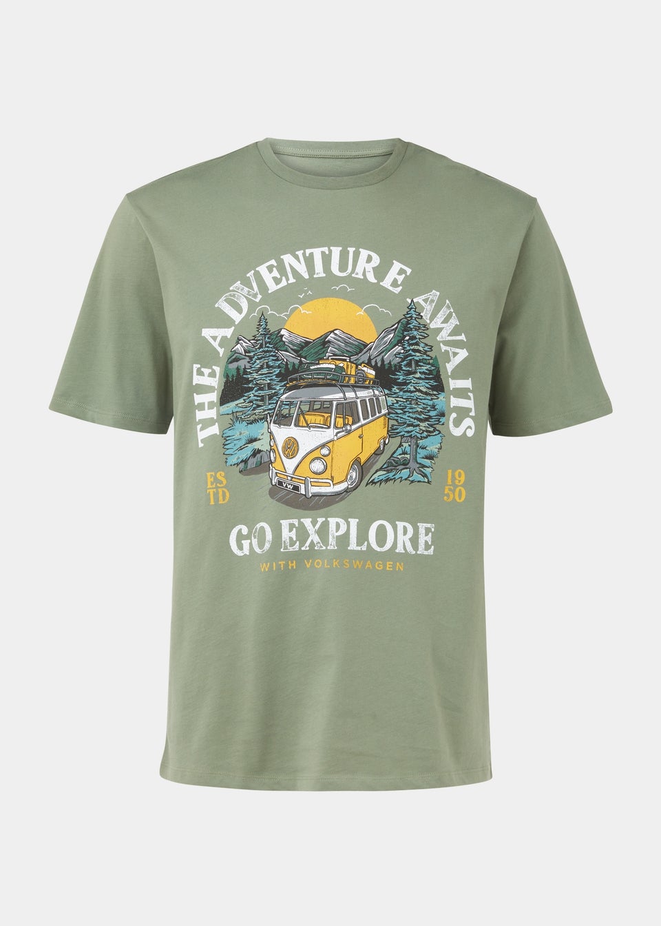 Green VW Print T-Shirt