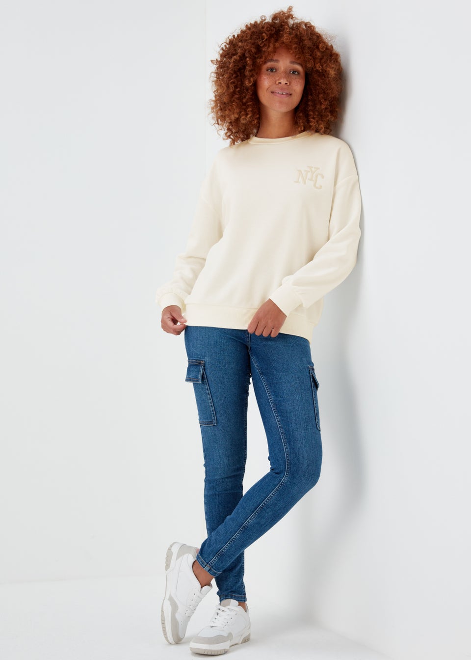 Cream NYC Co-Ord Sweatshirt