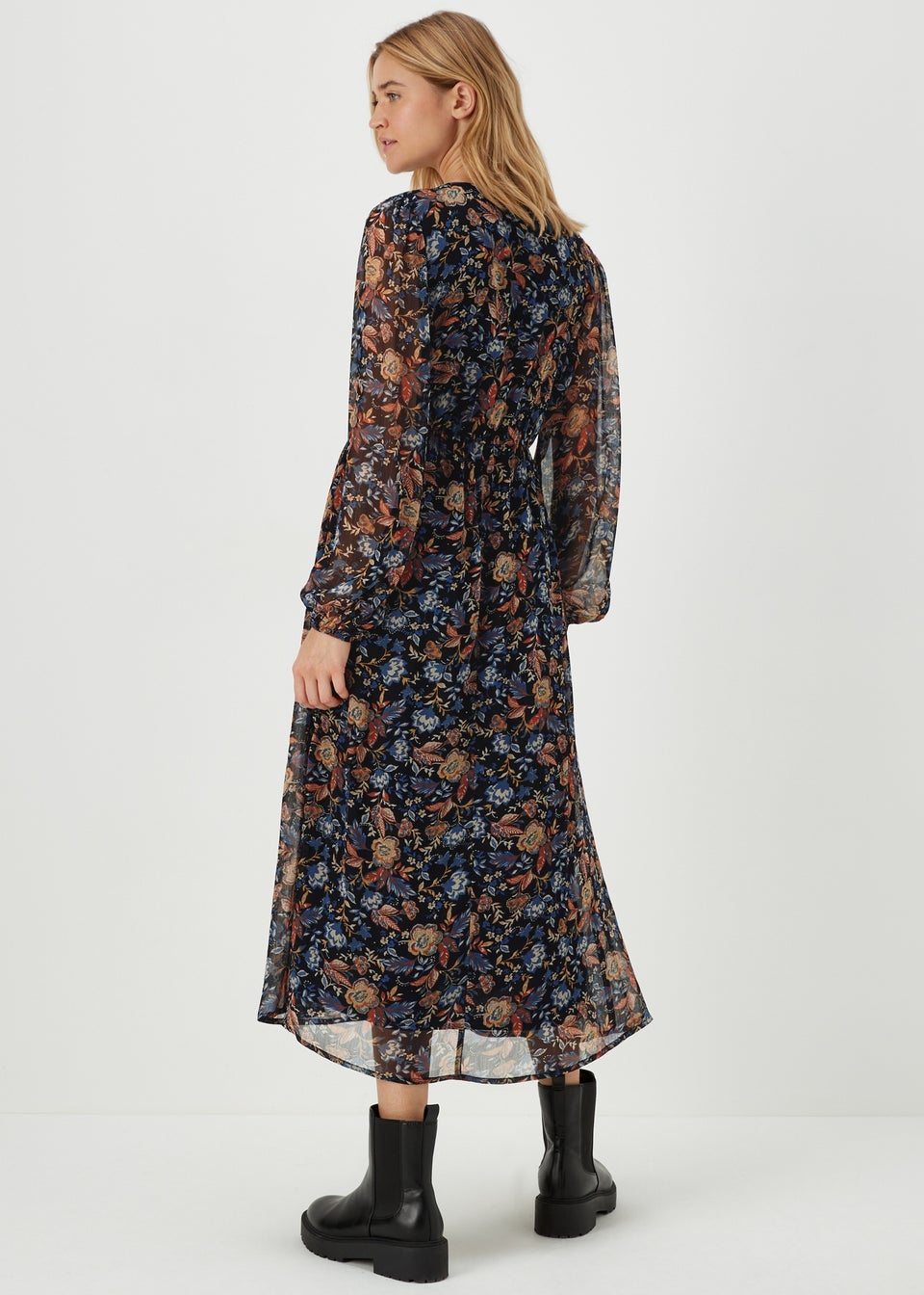 JDY Josie Multicoloured Floral Midi Dress